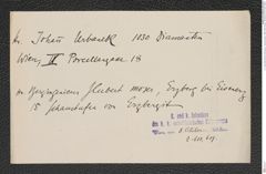 k.k. naturhistorisches Hofmuseum, Intendanzakten 1885-1896 (Hauer), Aktenzahl Z.619/1892, Seite 1